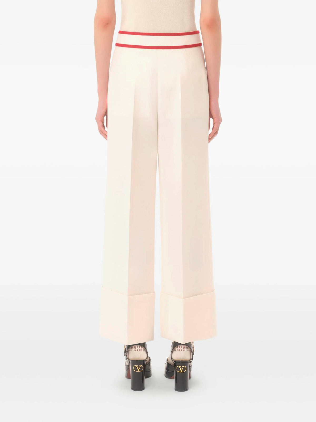 Trousers with V Gold