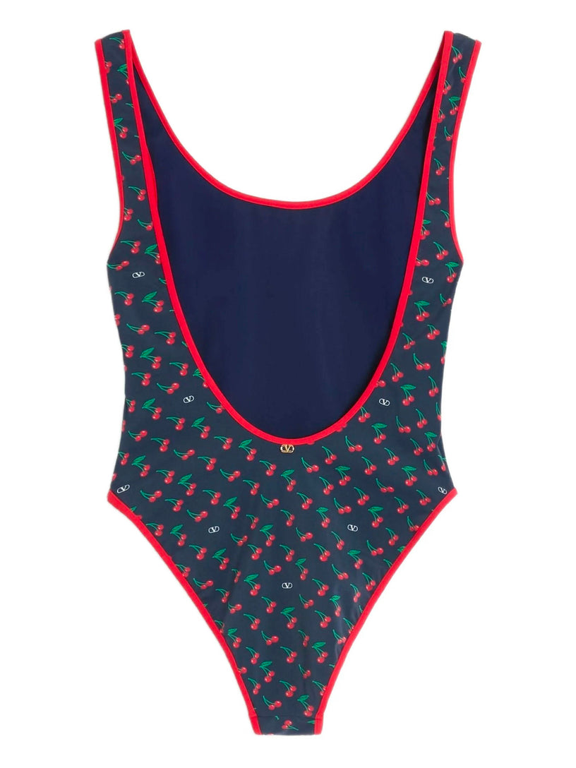 Lycra Swimsuit With Cherryfic Print