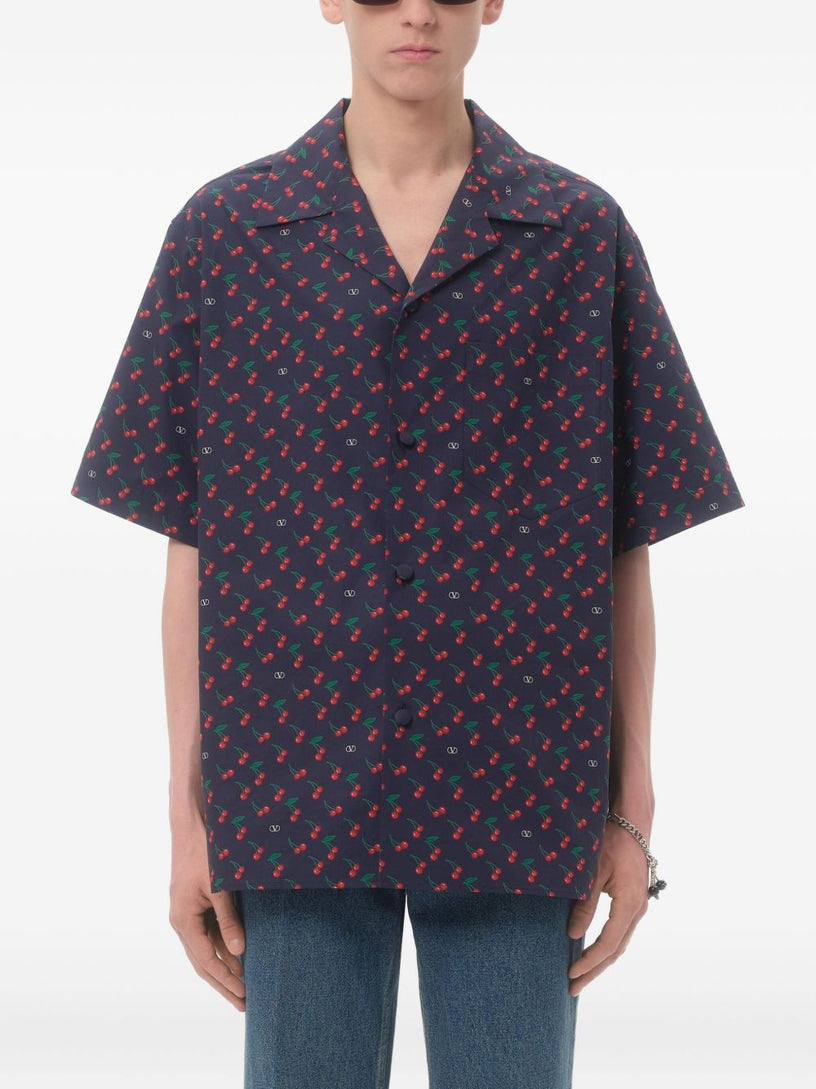 Bowling Shirt With Cherryfic Print