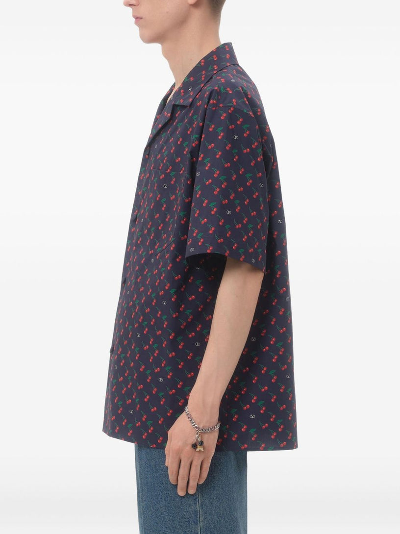 Bowling Shirt With Cherryfic Print