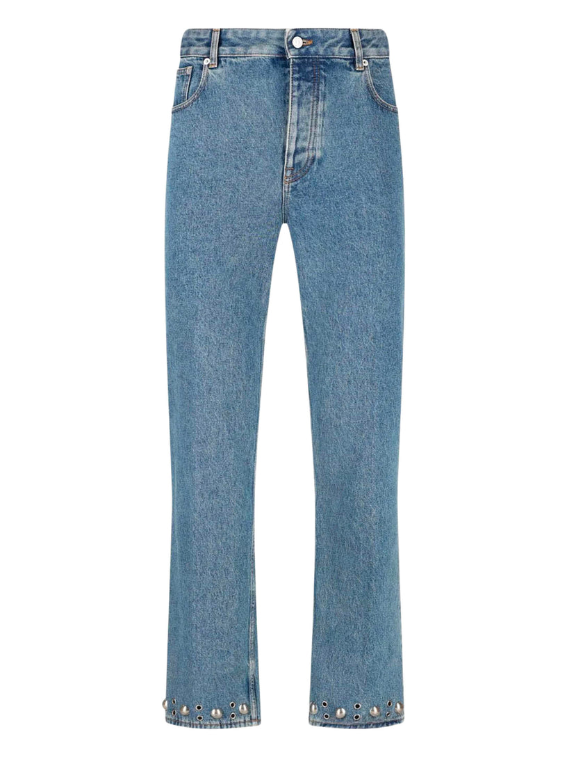 Jeans with metal details