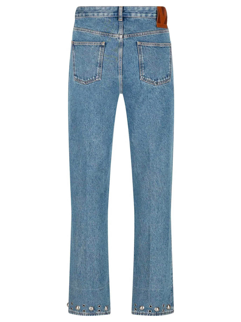 Jeans with metal details