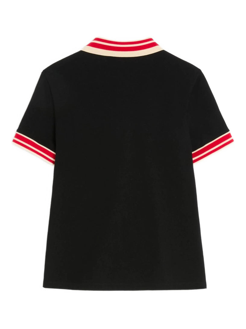 Polo shirt with VLogo patch