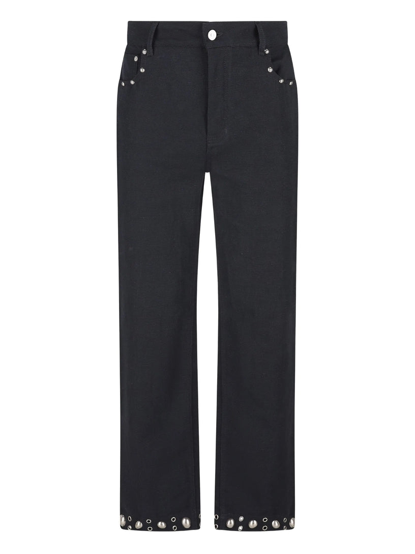 Linen and cotton trousers
