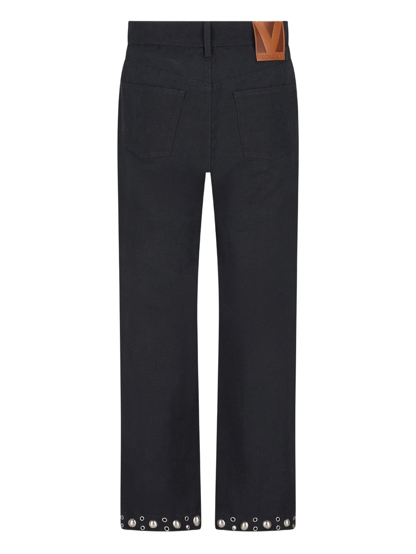 Linen and cotton trousers