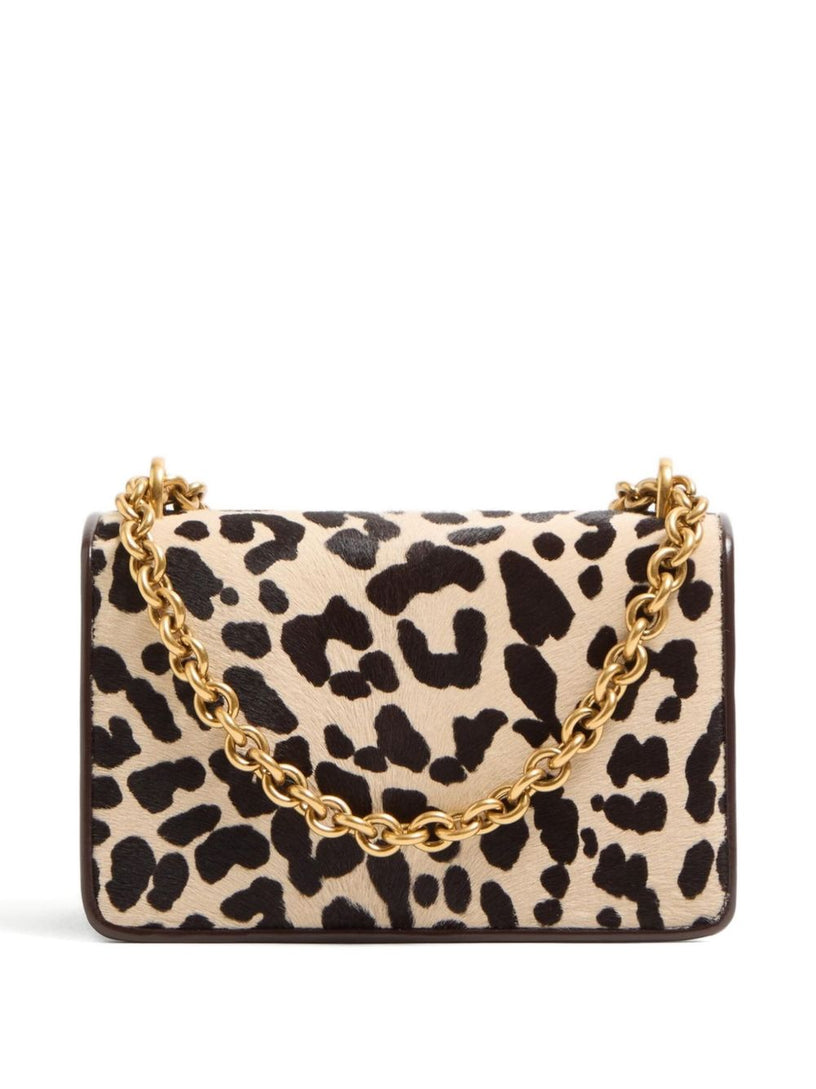 Small shoulder bag in pony-effect calfskin