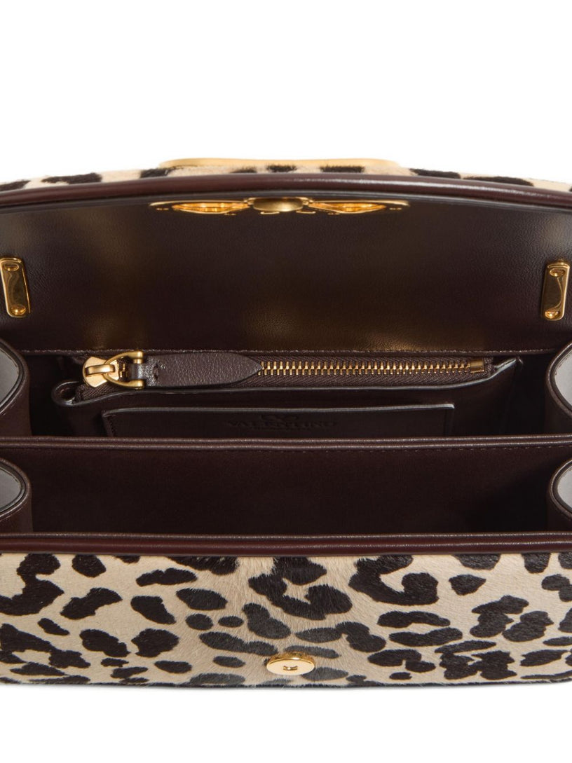 Small shoulder bag in pony-effect calfskin