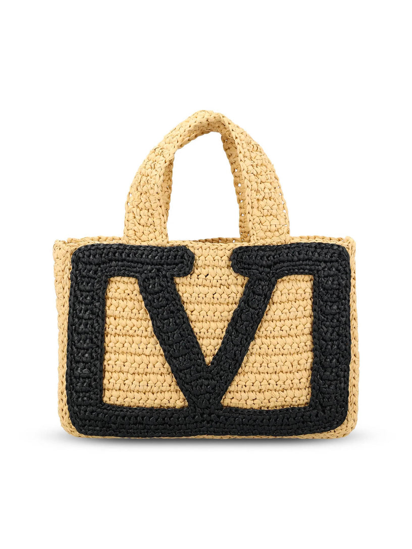 Viva Superstar Small Woven Raffia Bag