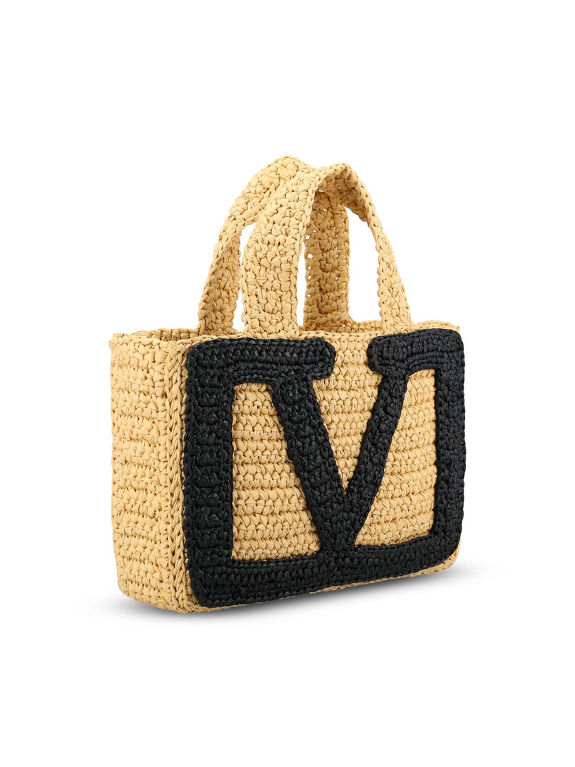 Viva Superstar Small Woven Raffia Bag