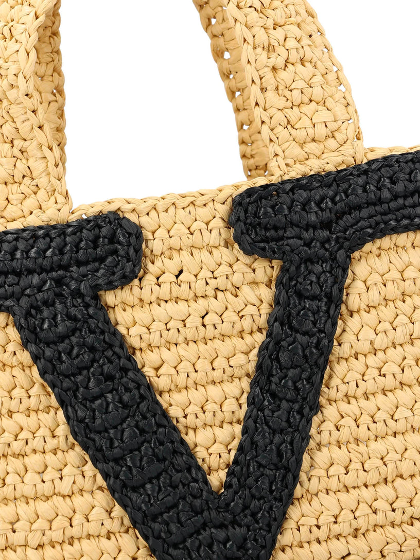 Viva Superstar Small Woven Raffia Bag