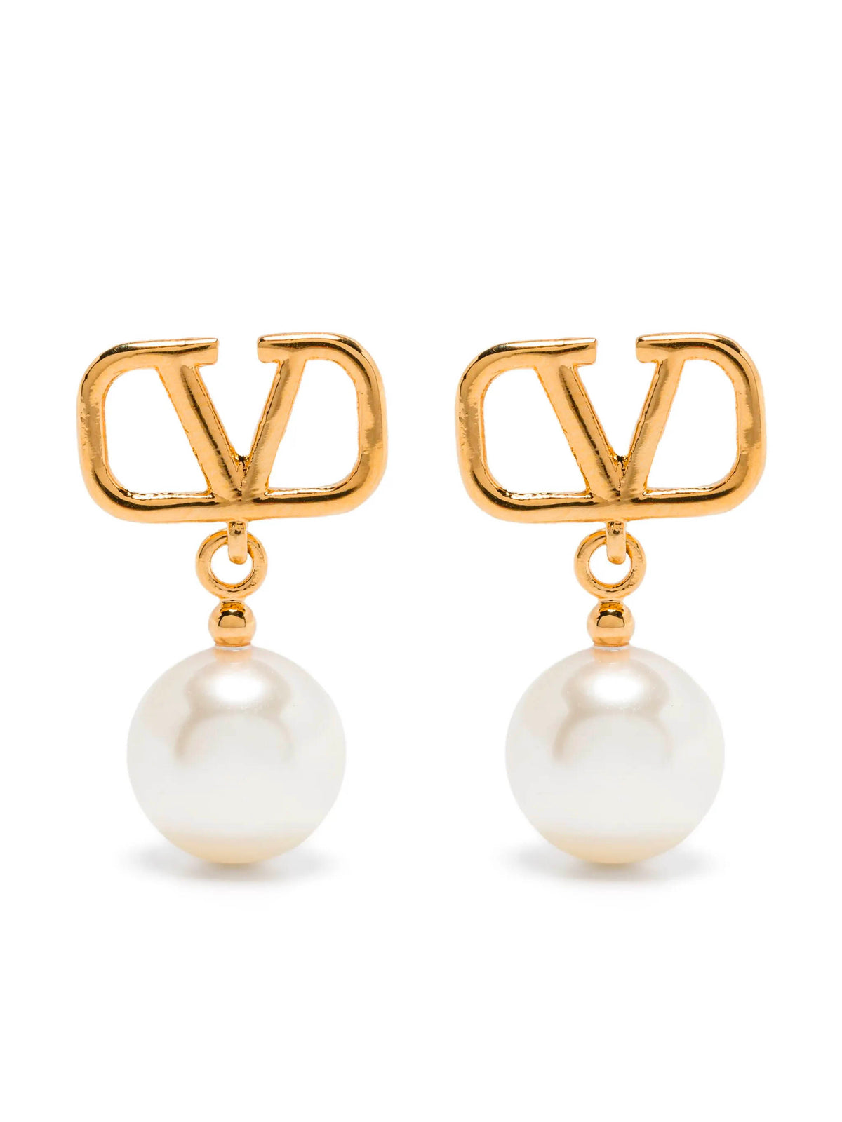 VLogo Signature metal earrings