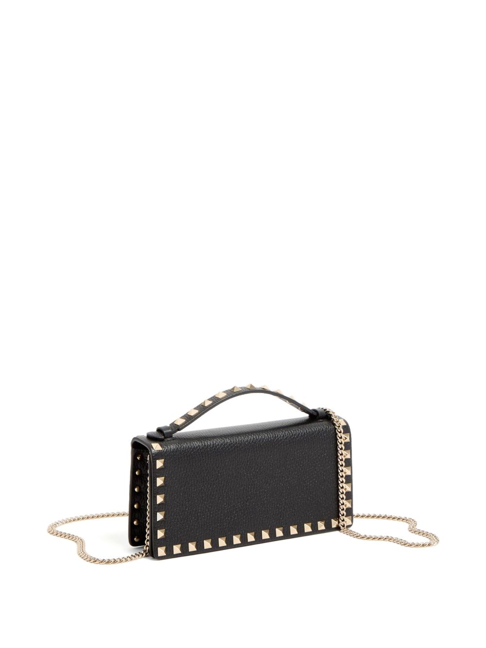 Rockstud wallet with chain