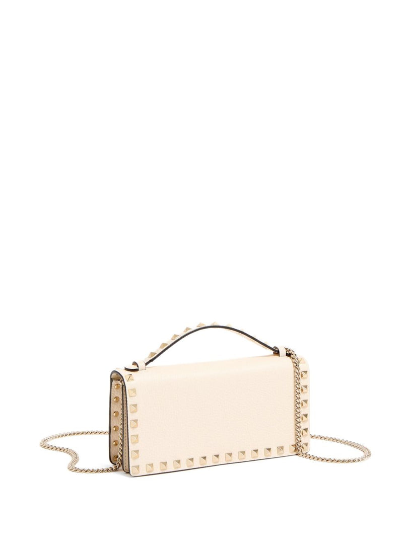Rockstud wallet with chain