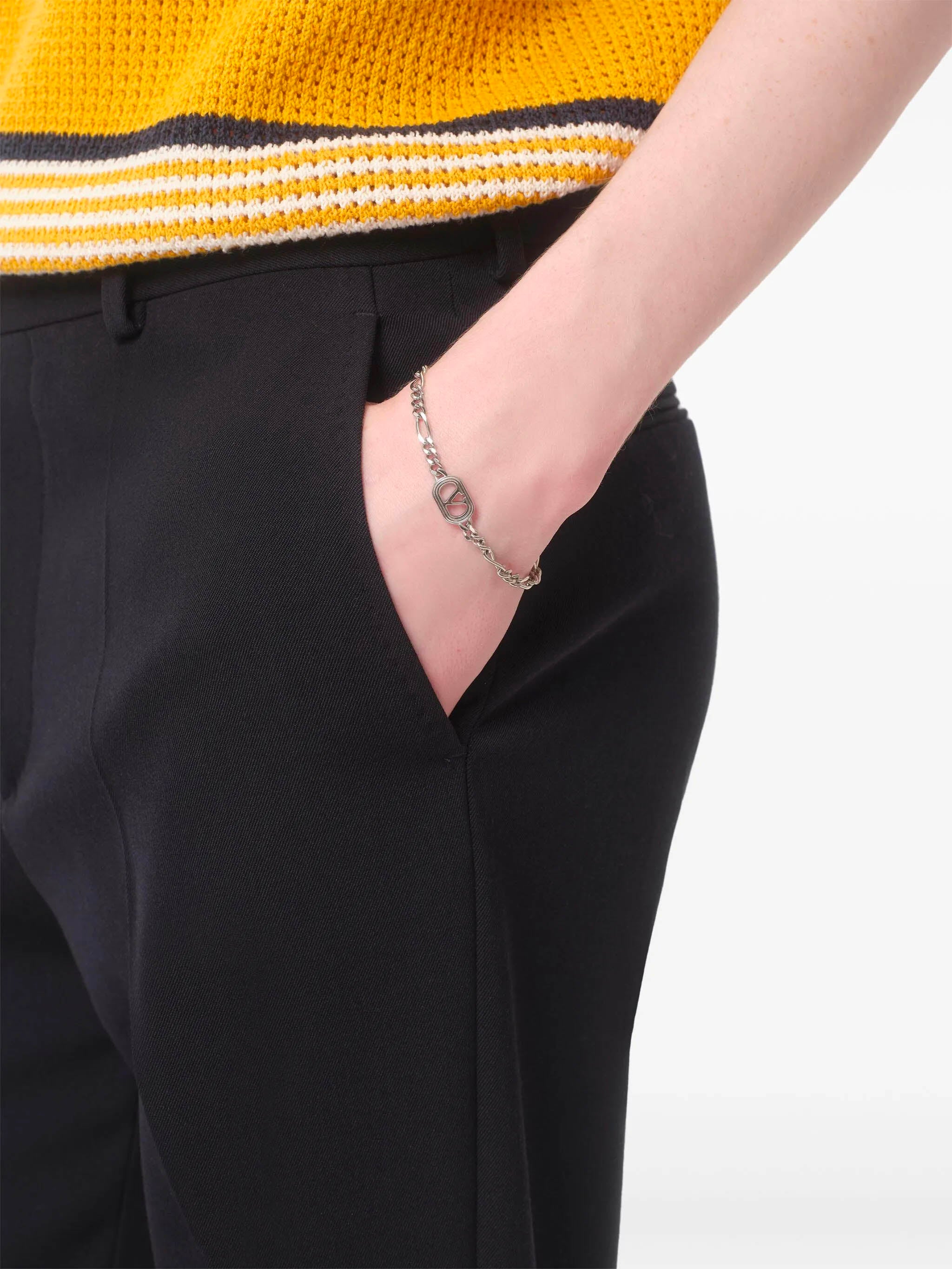 Metal Oval Bracelet Valentino Garavani Argento | Grifo210