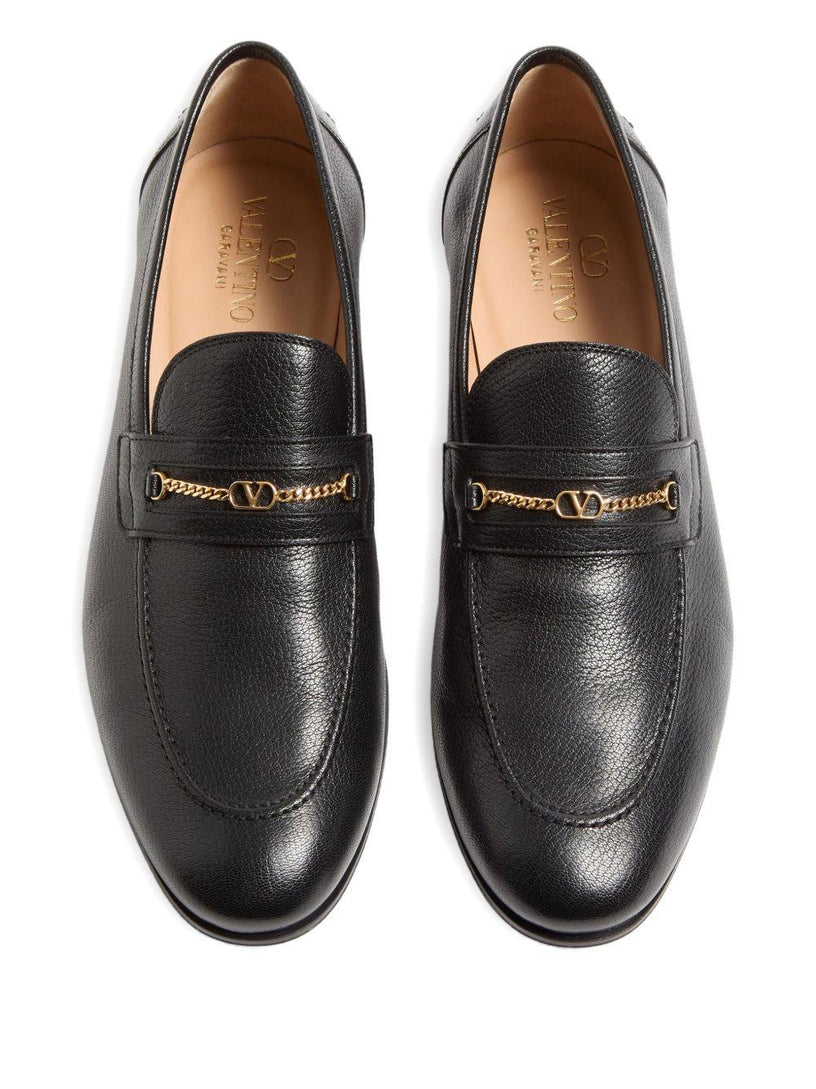 VLogo Signature kidskin loafers