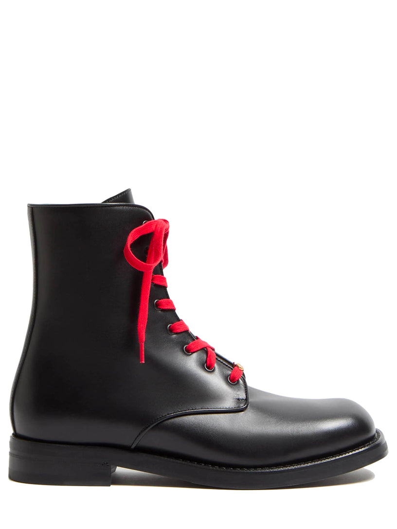 Calfskin ankle boots