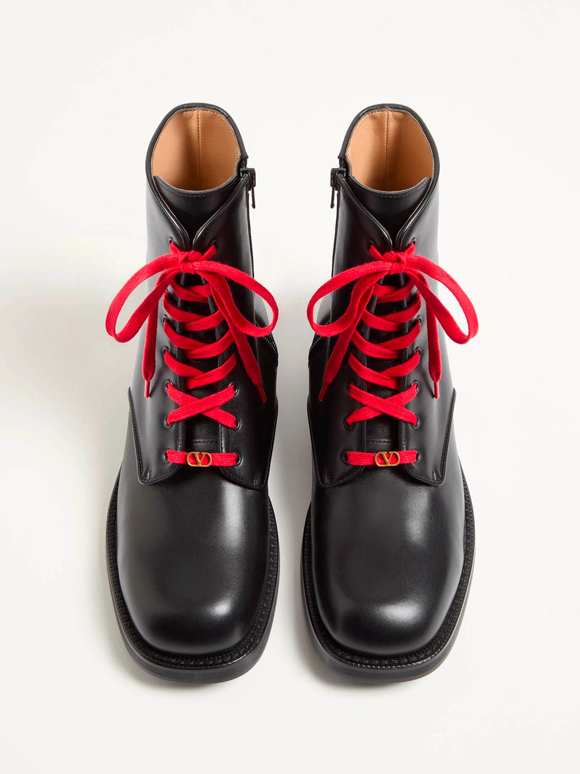 Calfskin ankle boots