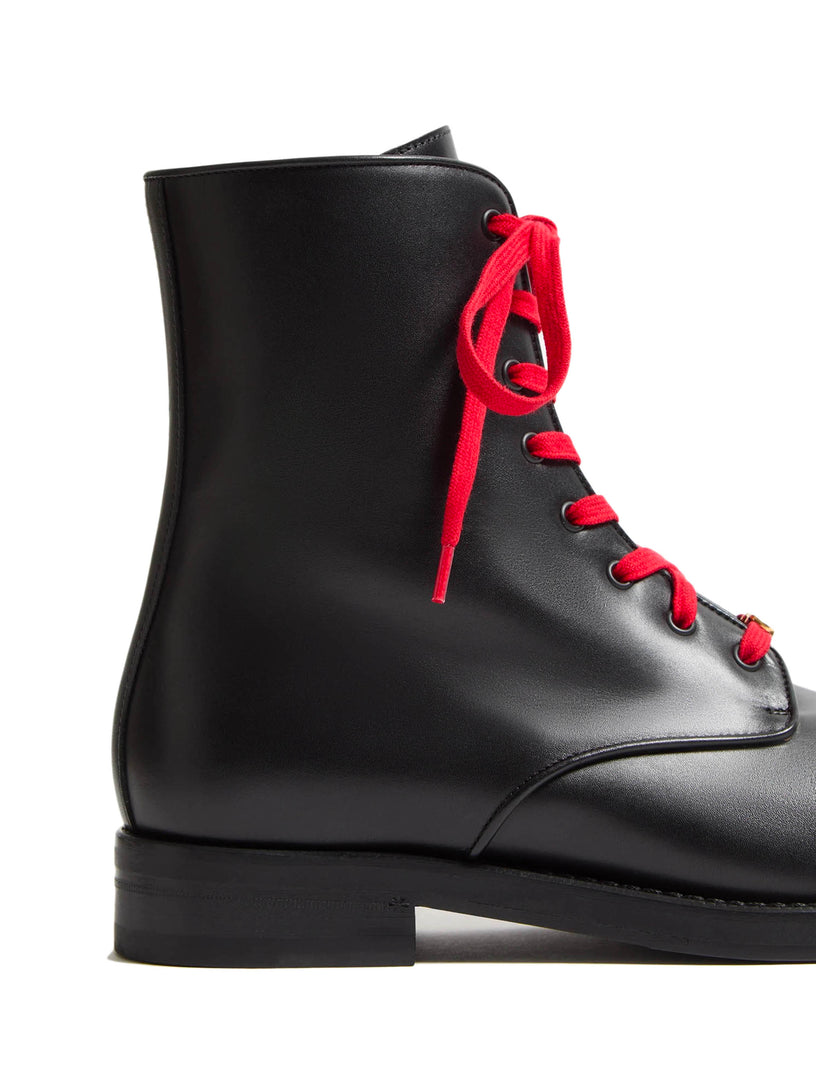 Calfskin ankle boots