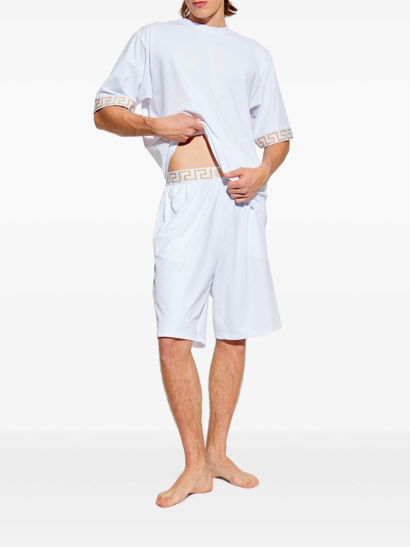 T-shirt with Greca motif