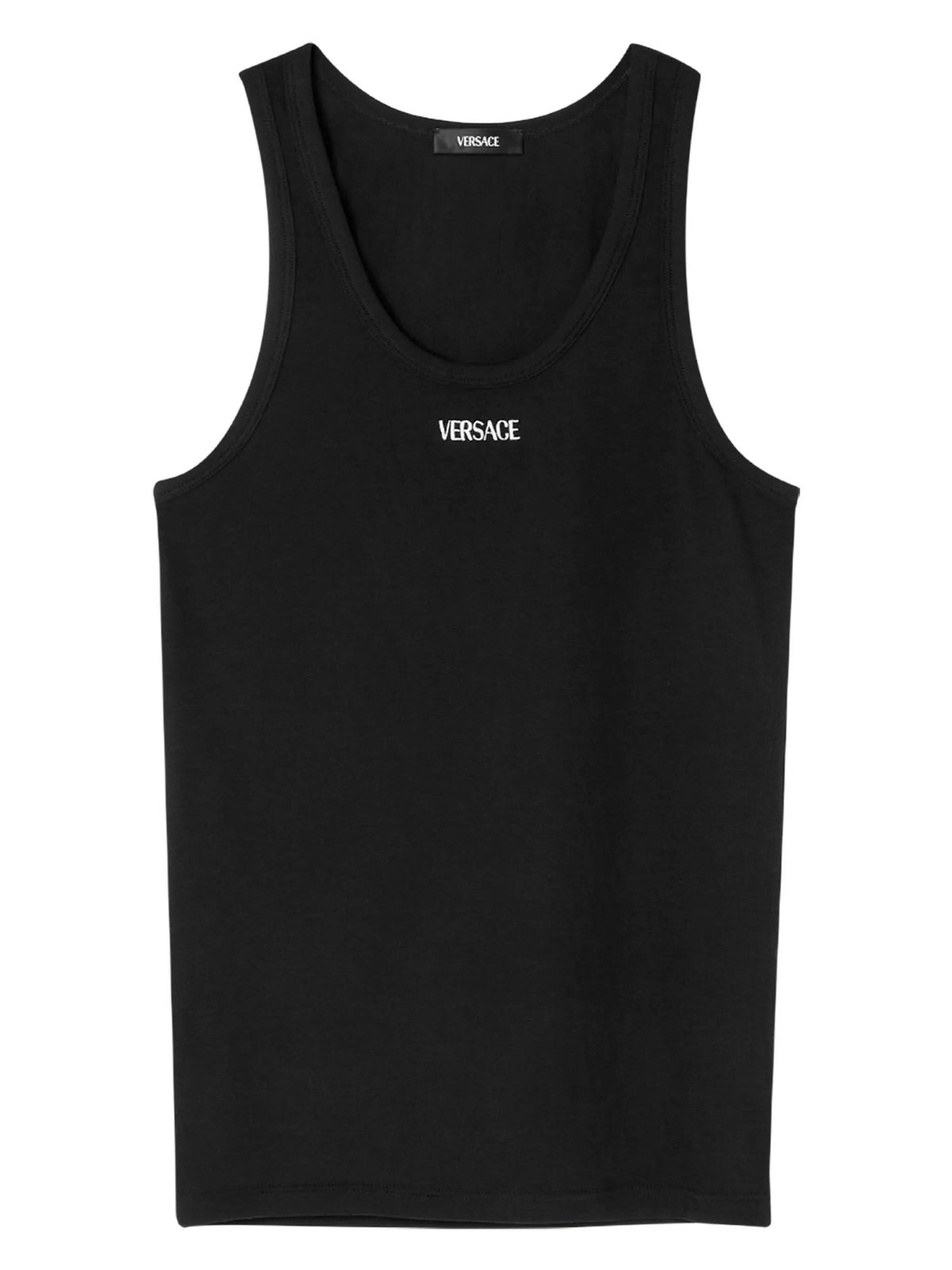 Logo ribbed tank top