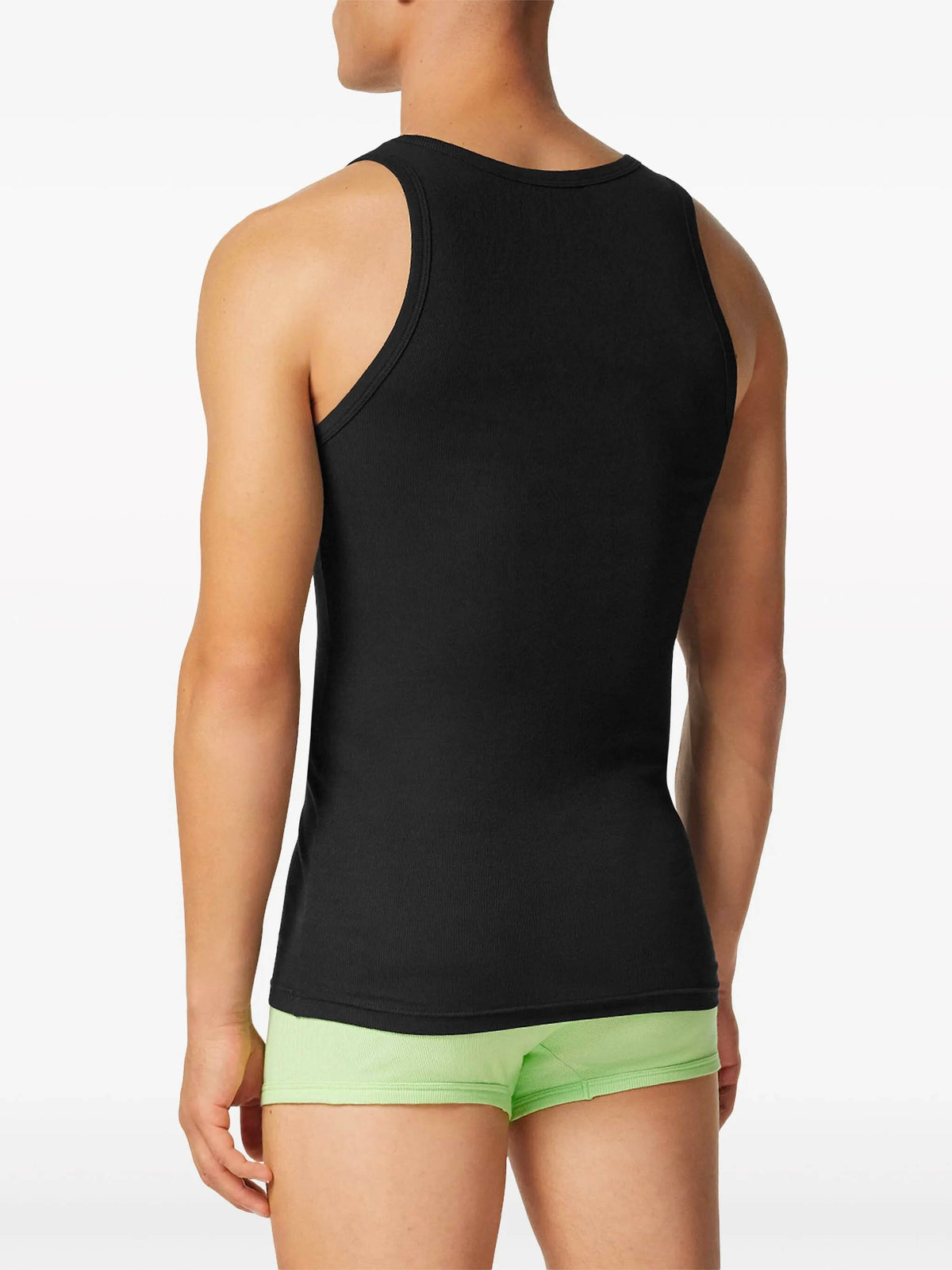 Logo ribbed tank top