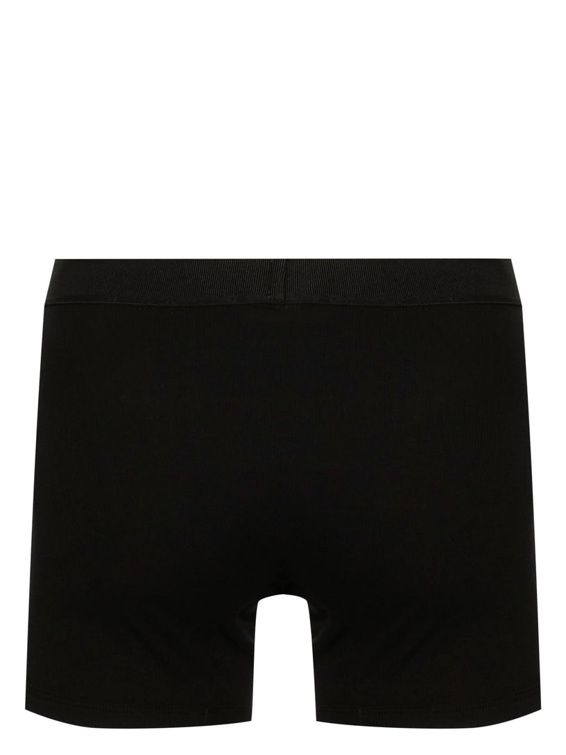 90s Vintage Logo Ribbed Long Boxer Shorts