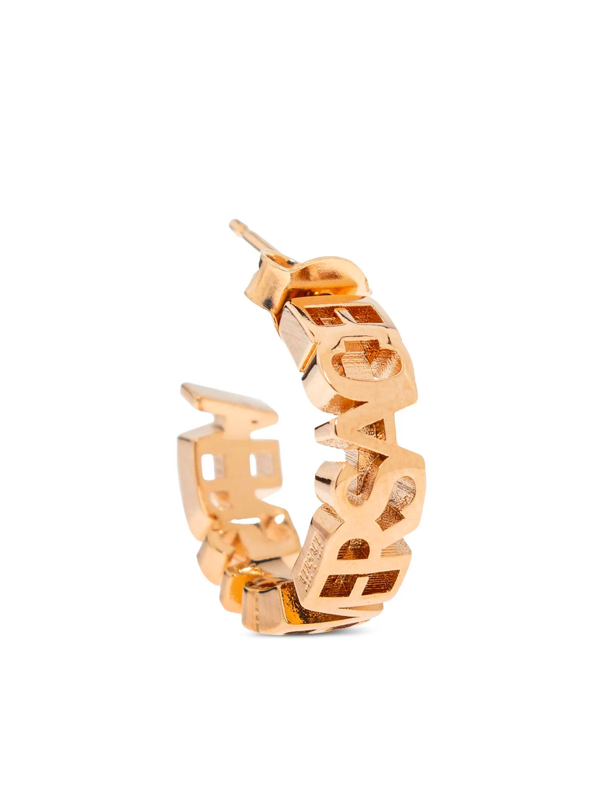 Versace Logo Hoop Earrings