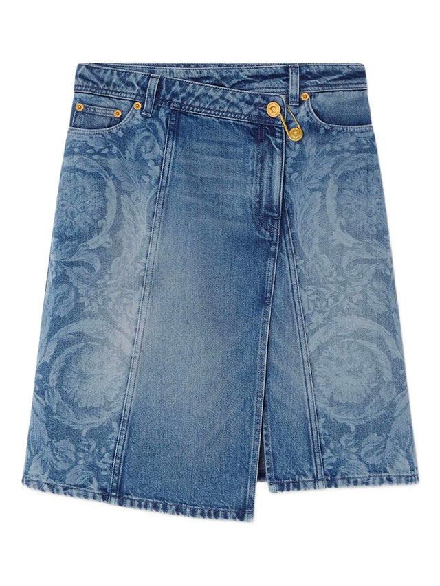 <STRONG>Barocco Denim Skirt</STRONG>