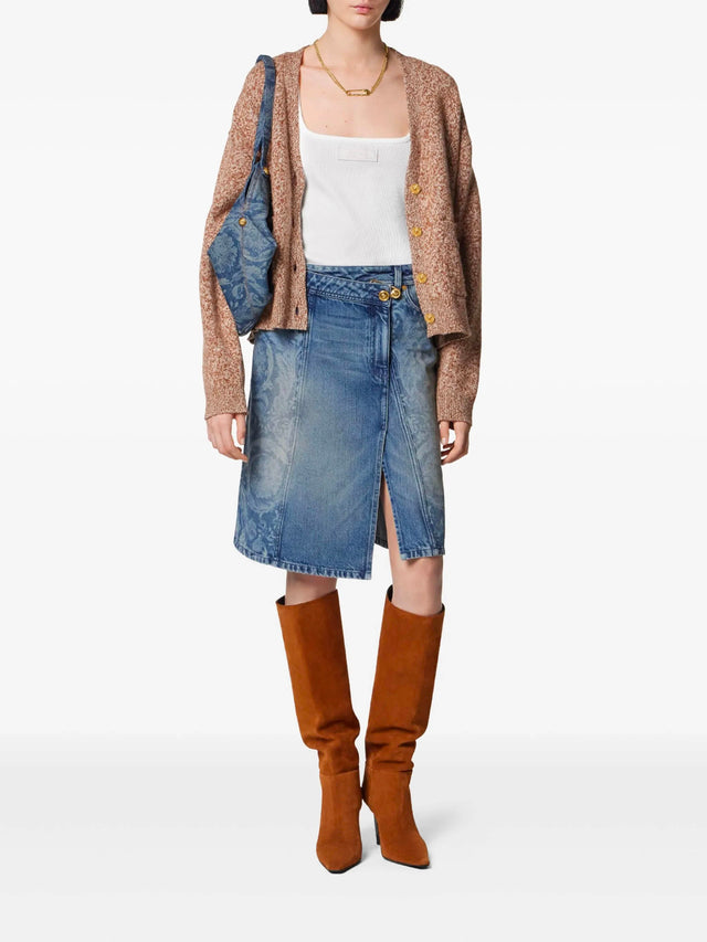<STRONG>Barocco Denim Skirt</STRONG>