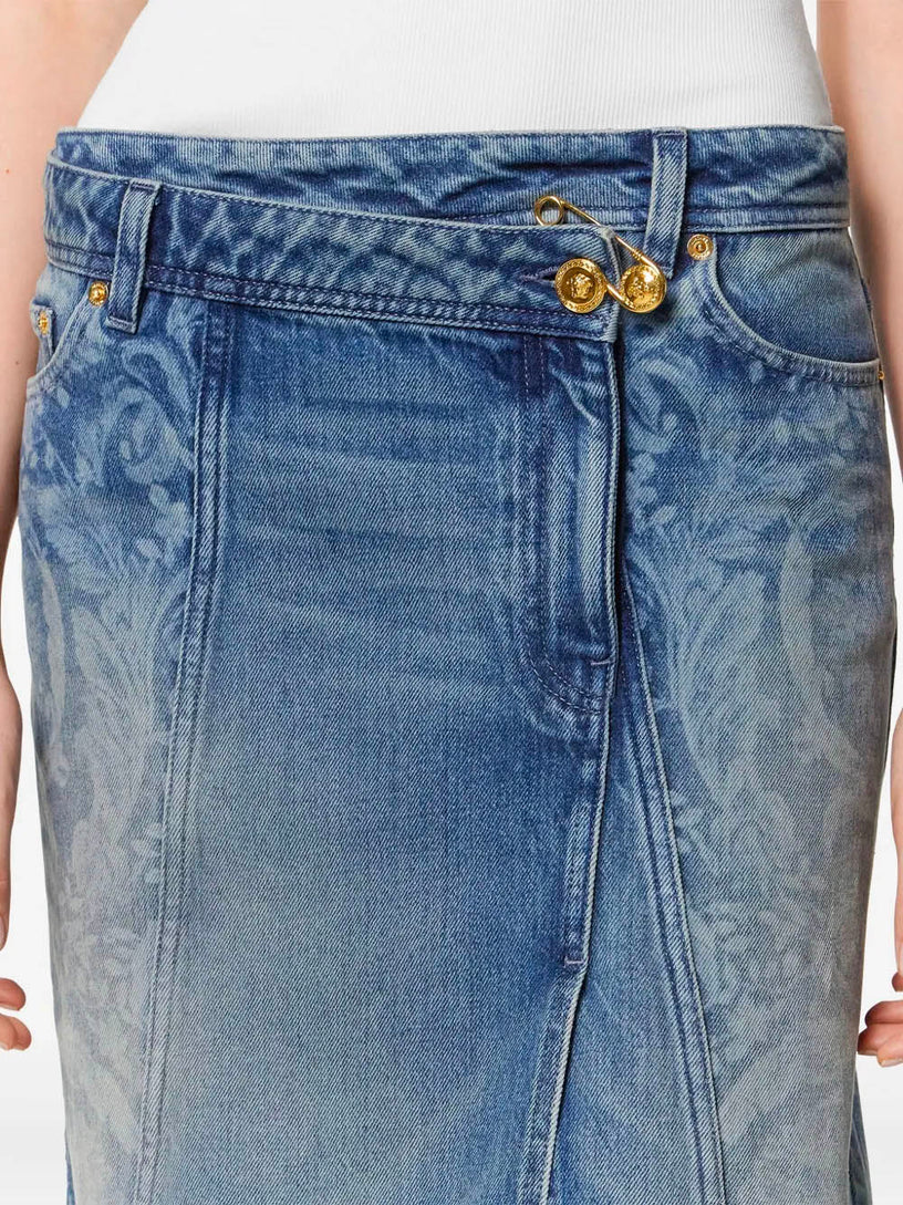 <STRONG>Barocco Denim Skirt</STRONG>