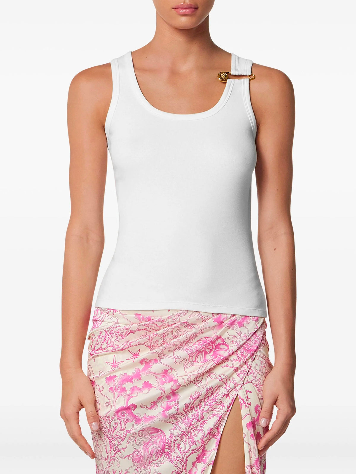Safety Pin Ribbed Top