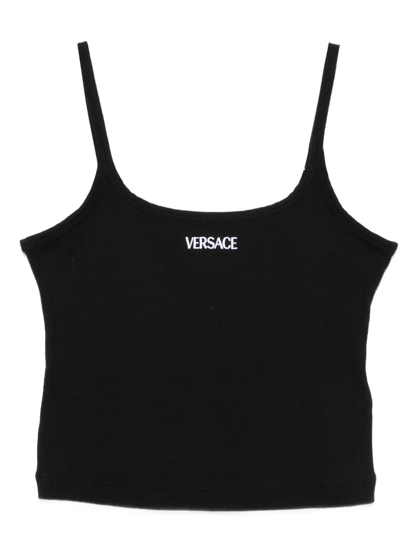 Logo Ribbed Tank Top