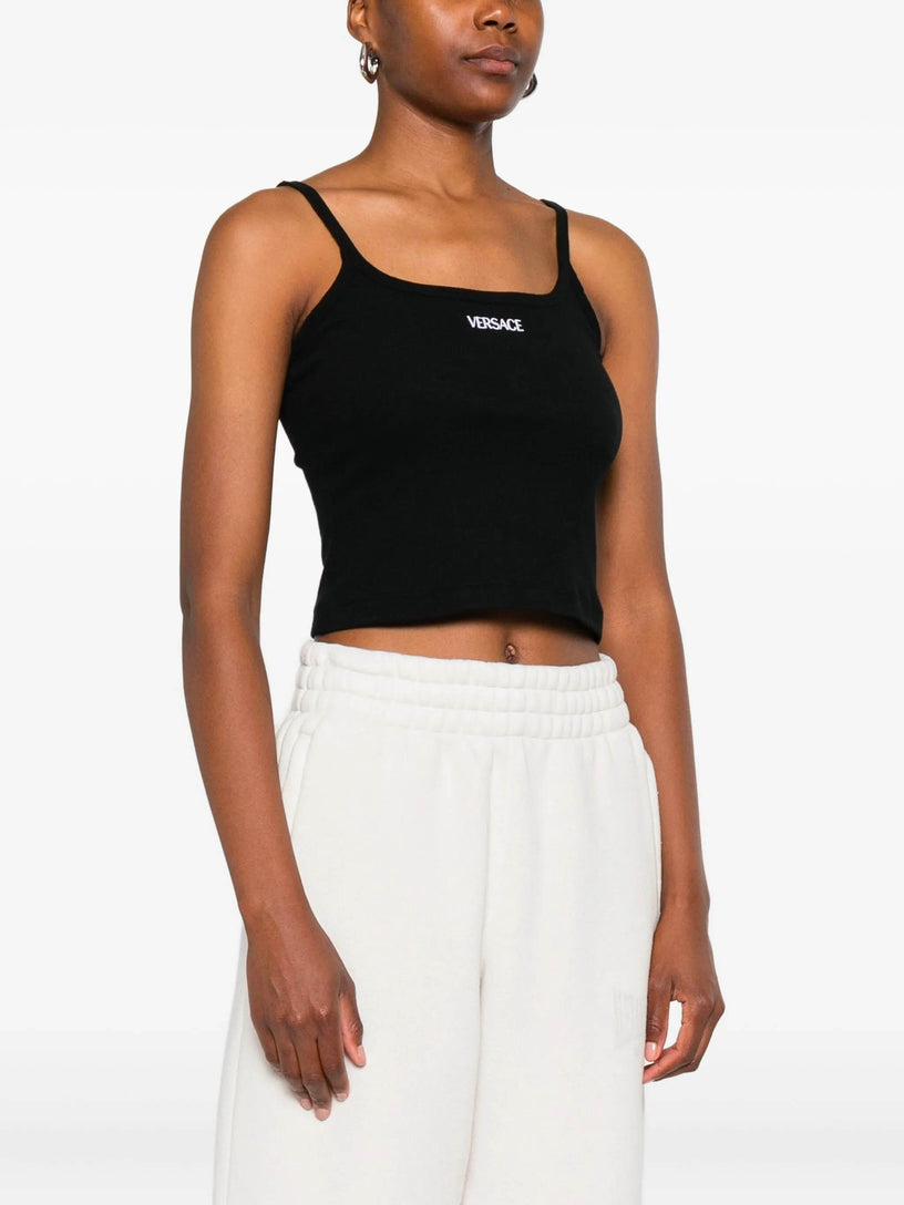 Logo Ribbed Tank Top