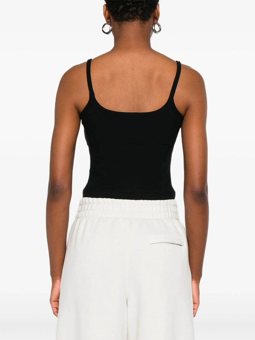 Logo Ribbed Tank Top