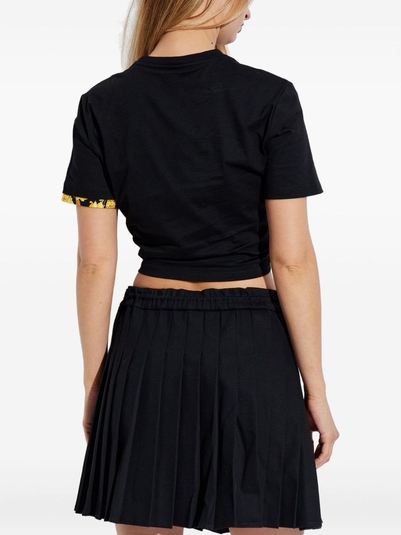 Barocco Safety Pin Crop T-Shirt
