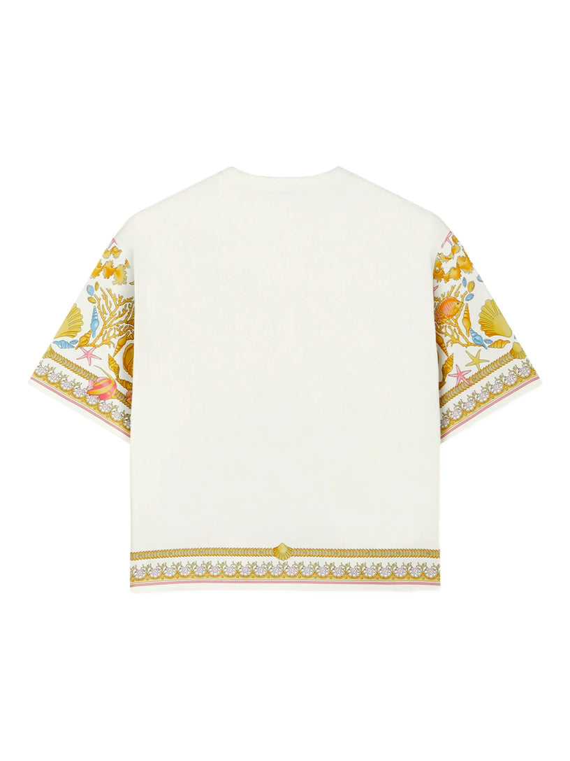 Underwater Baroque Cropped T-shirt