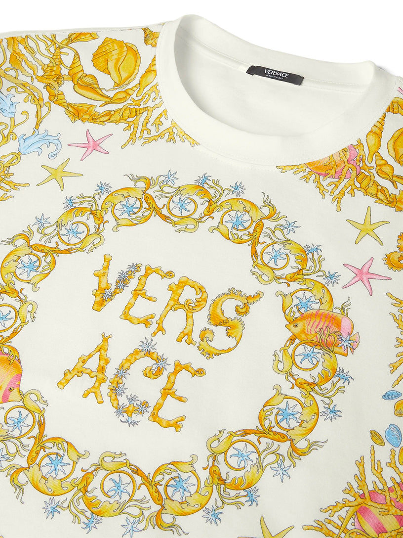 Underwater Baroque Cropped T-shirt