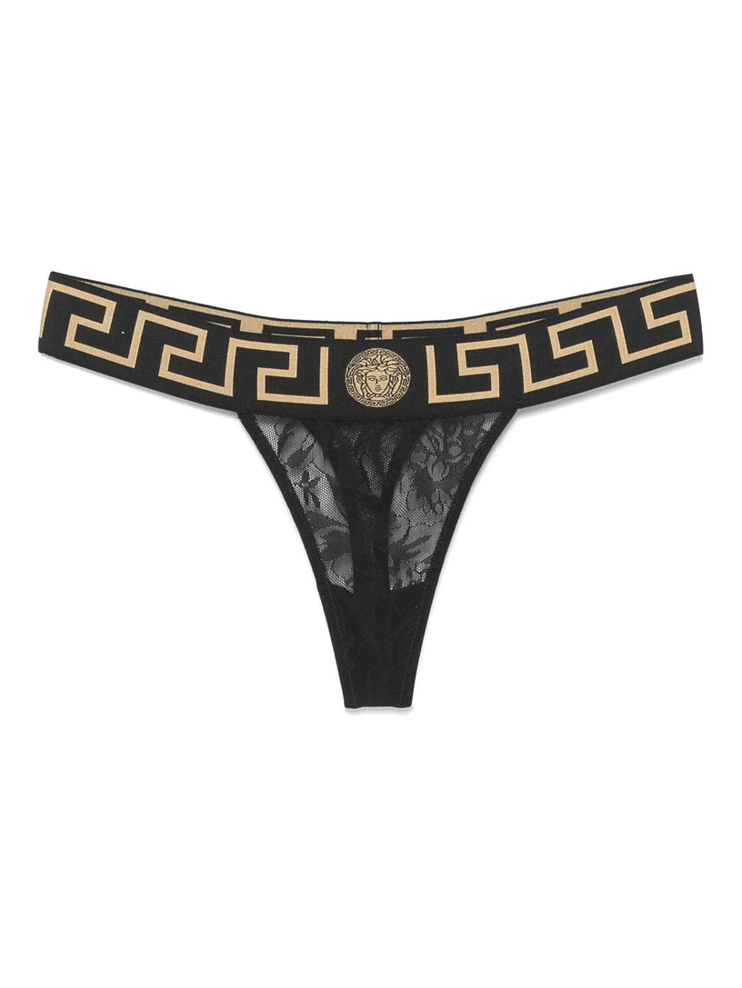 Baroque Jacquard Tulle Thong