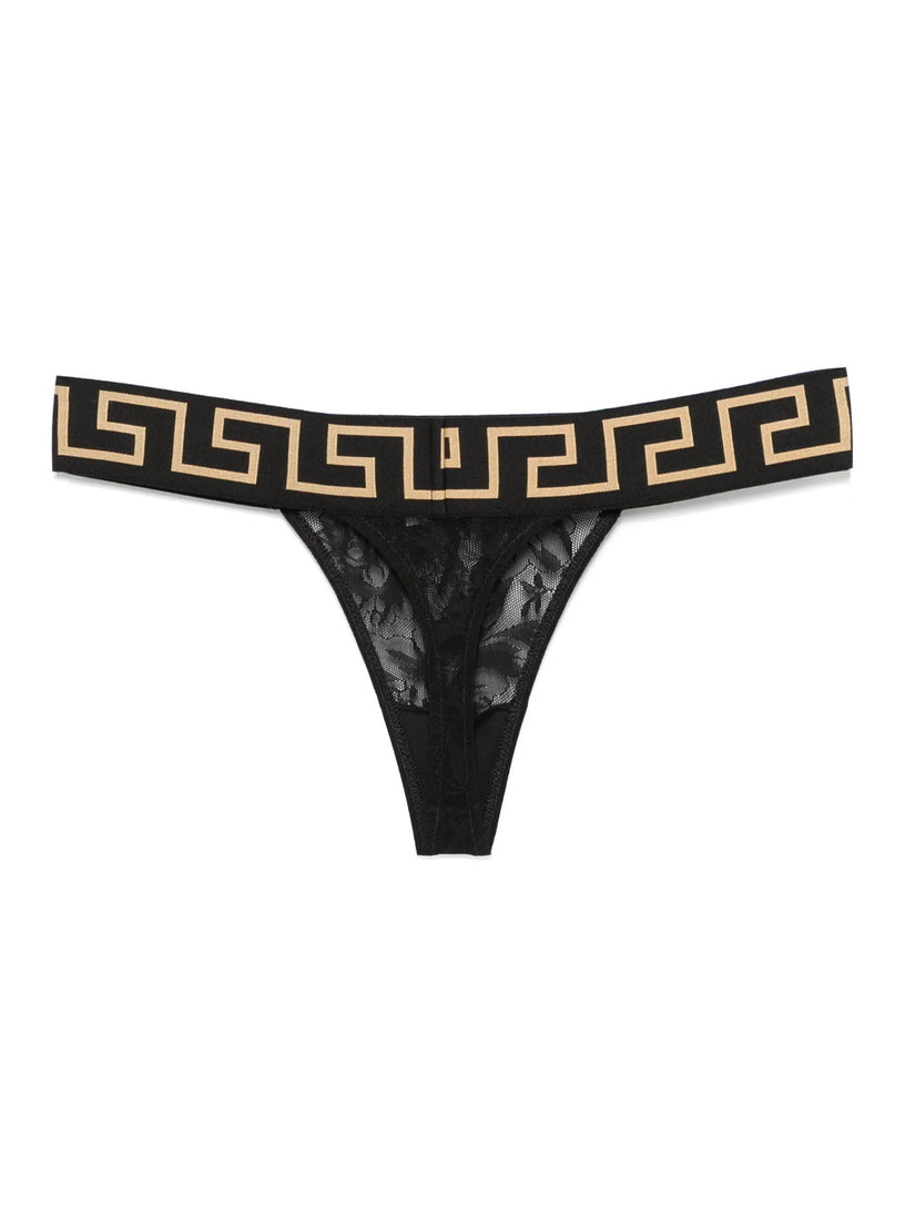 Baroque Jacquard Tulle Thong