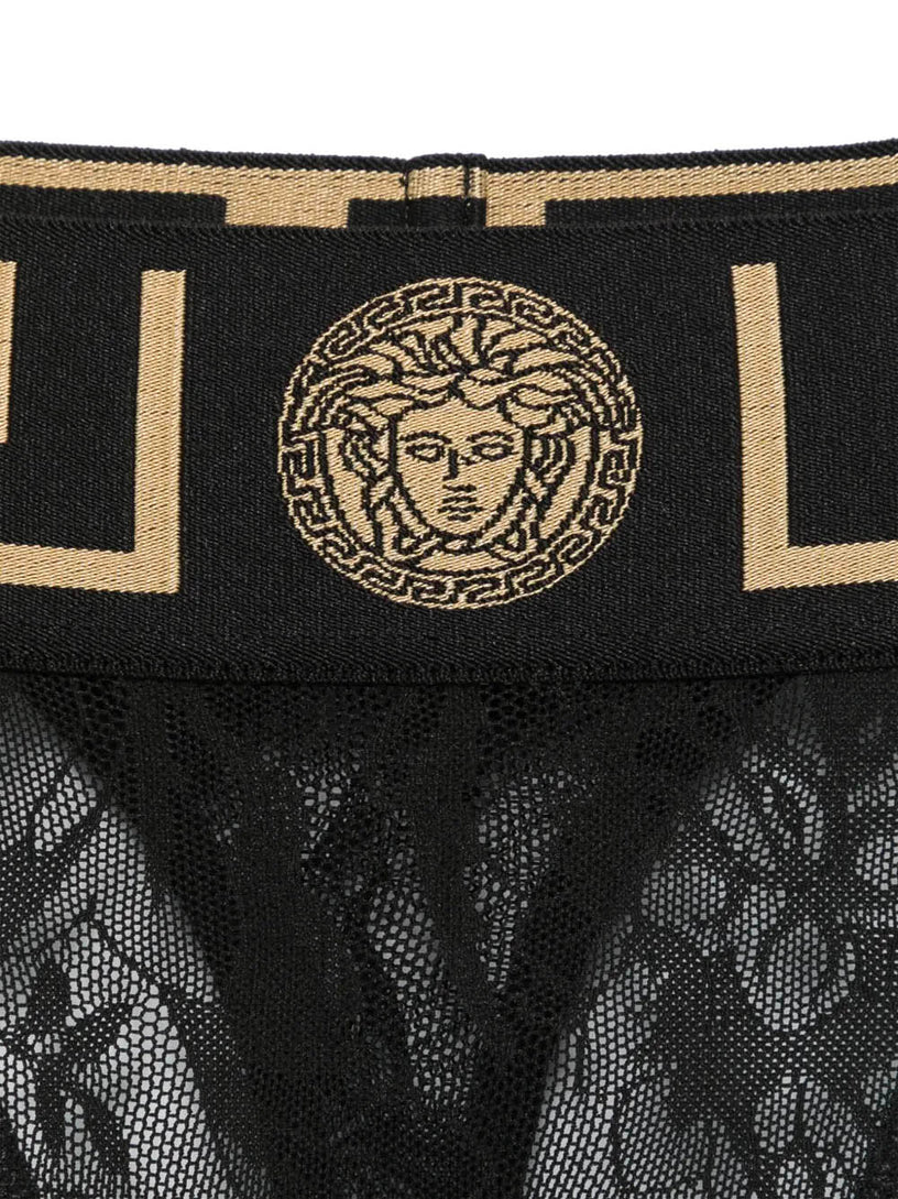 Baroque Jacquard Tulle Thong