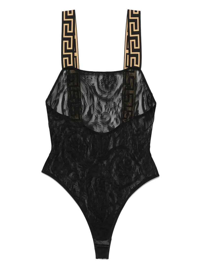 Greca Border Lace bodysuit