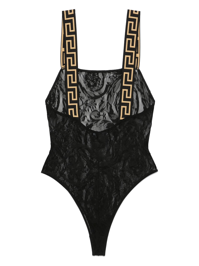 Greca Border Lace bodysuit