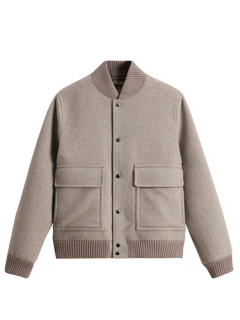 Miles Bomber in Wool Blend