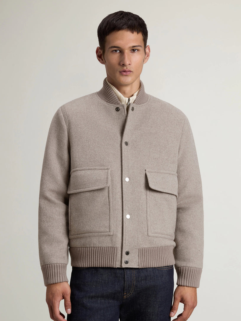 Miles Bomber in Wool Blend