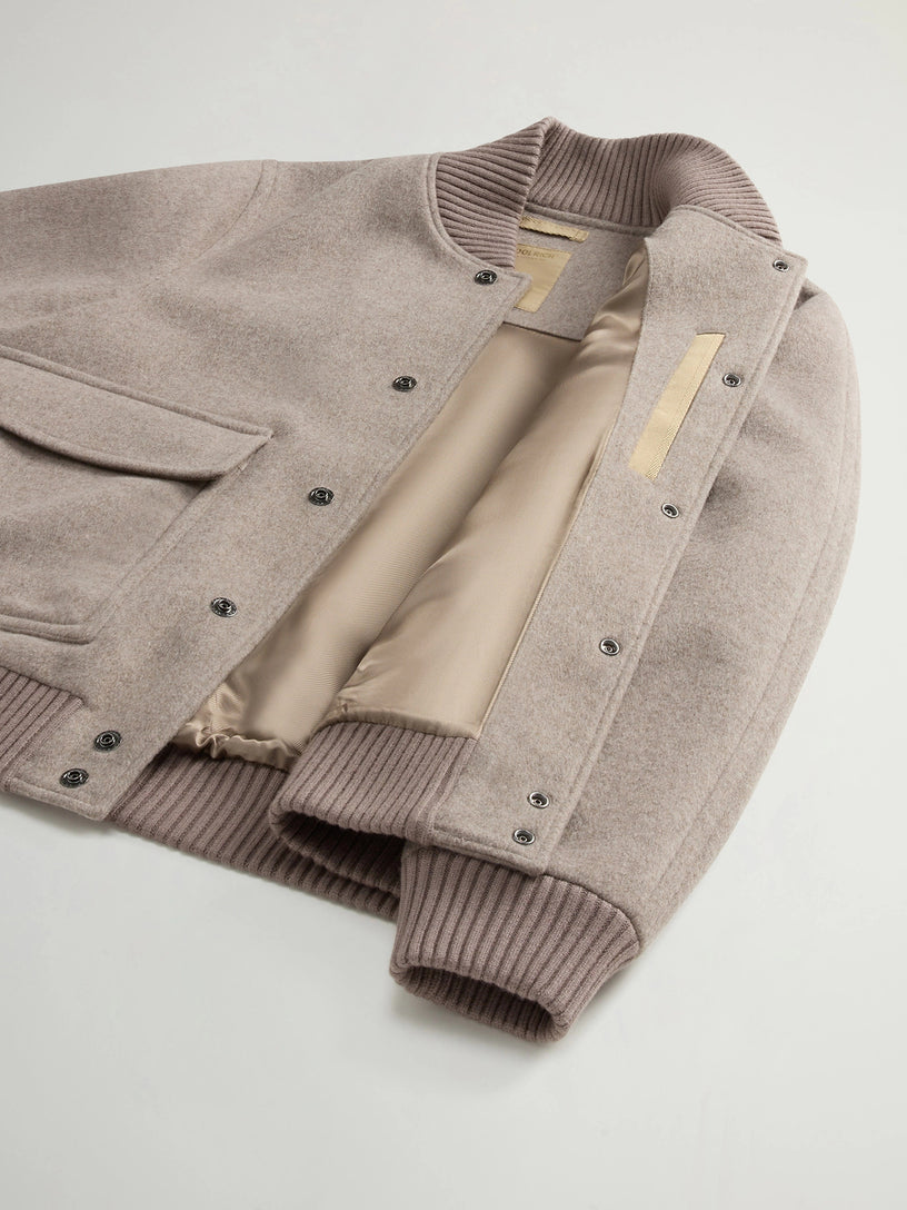 Miles Bomber in Wool Blend
