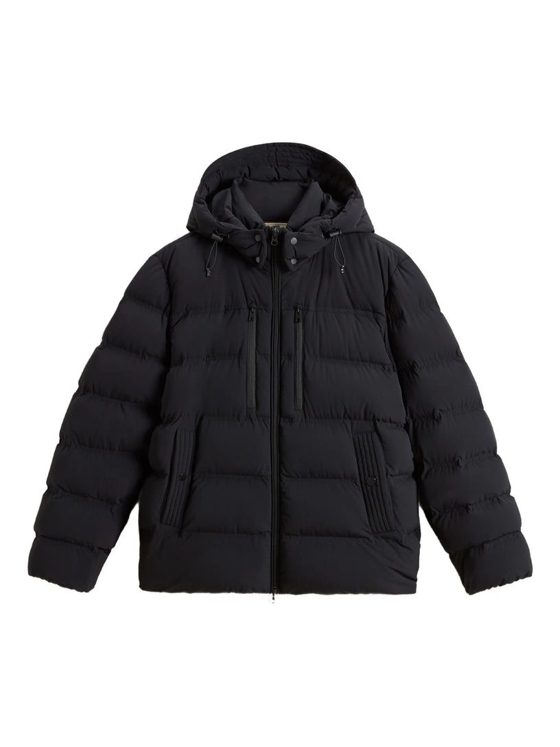 Stretch nylon down jacket