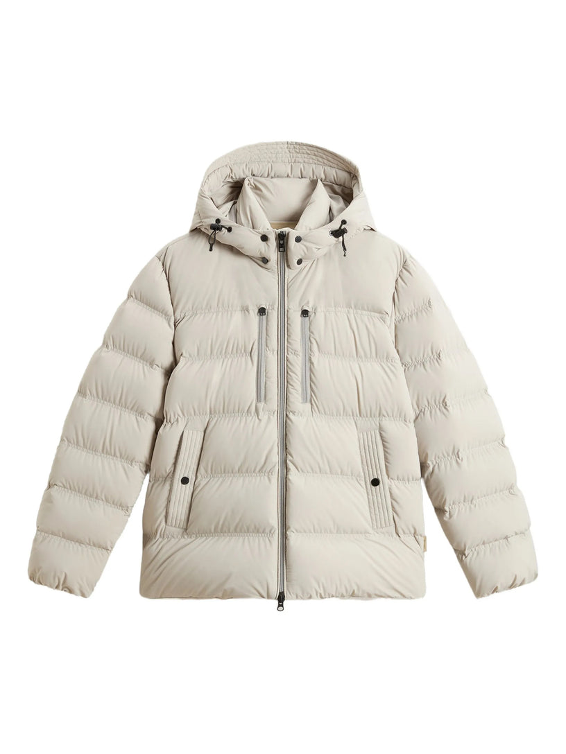 Stretch nylon down jacket