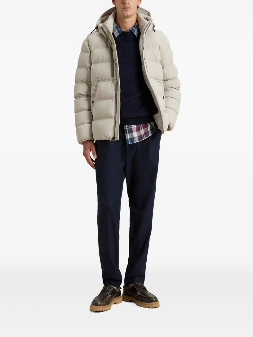 Stretch nylon down jacket