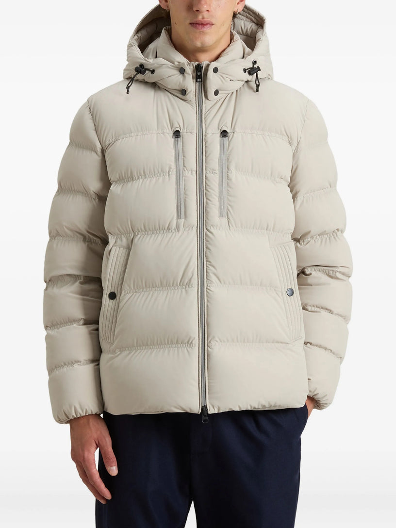 Stretch nylon down jacket