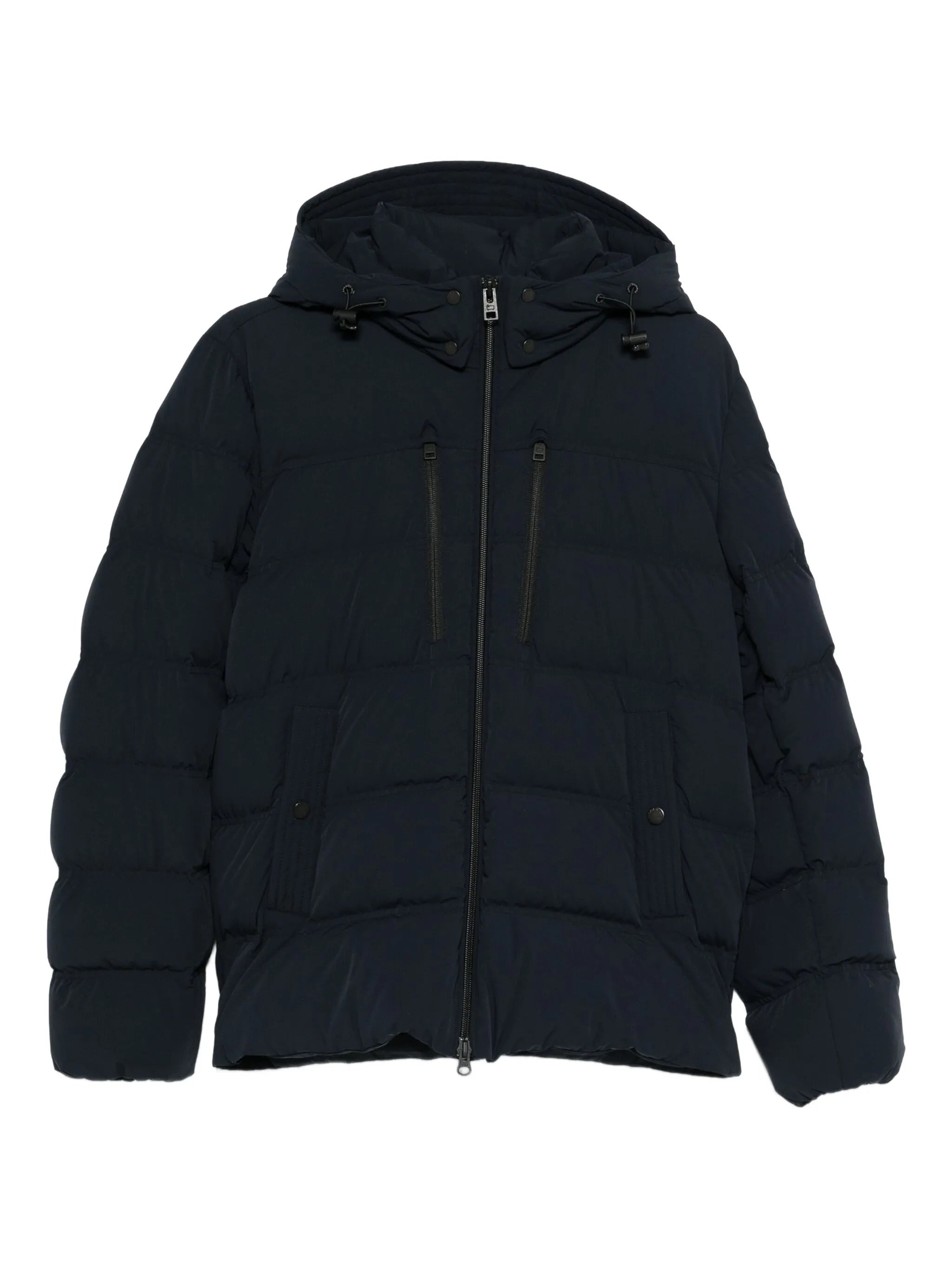 ジャケット・アウター MICRO RIPSTOP NYLON HOODED DOWN JACKET L Stone Island men's nylon garment dyed down jacket 811543128 Black